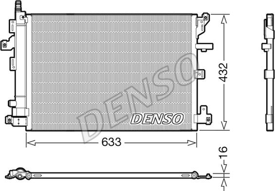 Denso DCN33012 - Kondensators, Gaisa kond. sistēma autodraugiem.lv