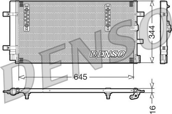 Denso DCN32060 - Kondensators, Gaisa kond. sistēma autodraugiem.lv