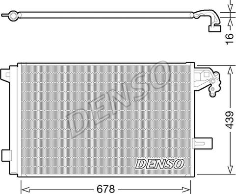 Denso DCN32063 - Kondensators, Gaisa kond. sistēma autodraugiem.lv