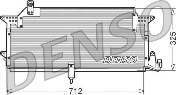 Denso DCN32005 - Kondensators, Gaisa kond. sistēma autodraugiem.lv