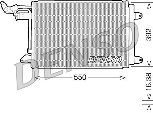 Denso DCN32002 - Kondensators, Gaisa kond. sistēma autodraugiem.lv