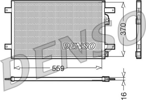 Denso DCN32014 - Kondensators, Gaisa kond. sistēma autodraugiem.lv