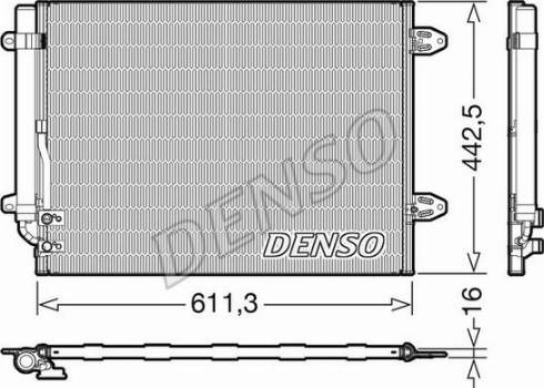 Denso DCN32013 - Kondensators, Gaisa kond. sistēma autodraugiem.lv