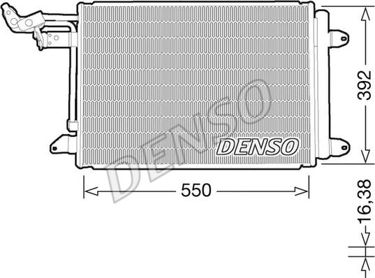 Denso DCN32032 - Kondensators, Gaisa kond. sistēma autodraugiem.lv