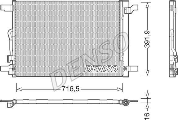 Denso DCN32024 - Kondensators, Gaisa kond. sistēma autodraugiem.lv