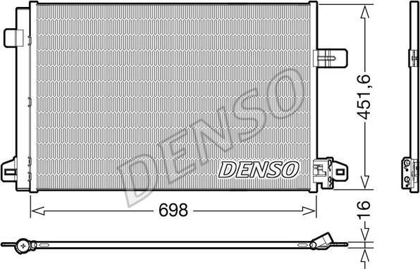 Denso DCN32028 - Kondensators, Gaisa kond. sistēma autodraugiem.lv