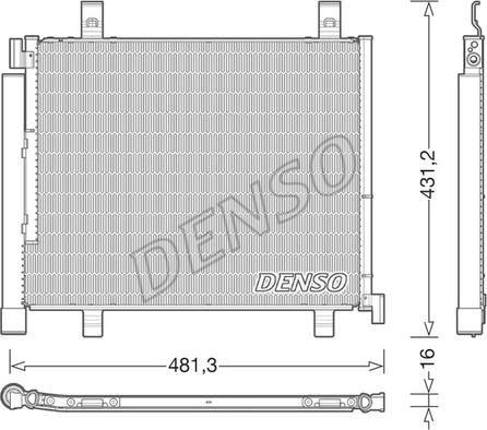 Denso DCN32023 - Kondensators, Gaisa kond. sistēma autodraugiem.lv