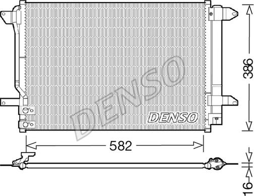 Denso DCN32027 - Kondensators, Gaisa kond. sistēma autodraugiem.lv