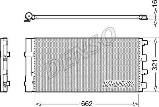 Denso DCN37003 - Kondensators, Gaisa kond. sistēma autodraugiem.lv