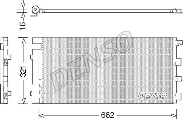 Denso DCN37002 - Kondensators, Gaisa kond. sistēma autodraugiem.lv