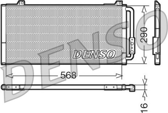 Denso DCN24001 - Kondensators, Gaisa kond. sistēma autodraugiem.lv