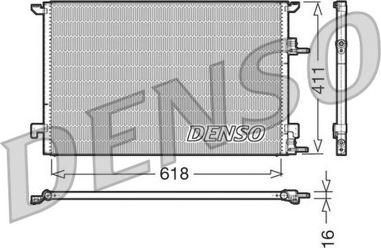Denso DCN25001 - Kondensators, Gaisa kond. sistēma autodraugiem.lv