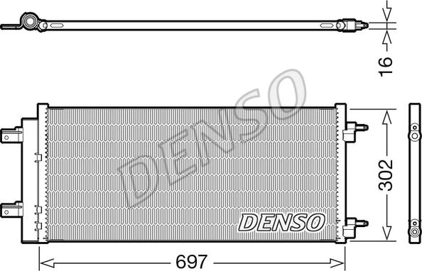 Denso DCN20044 - Kondensators, Gaisa kond. sistēma autodraugiem.lv