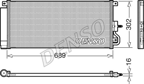 Denso DCN20048 - Kondensators, Gaisa kond. sistēma autodraugiem.lv