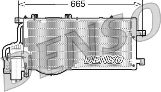 Denso DCN20016 - Kondensators, Gaisa kond. sistēma autodraugiem.lv