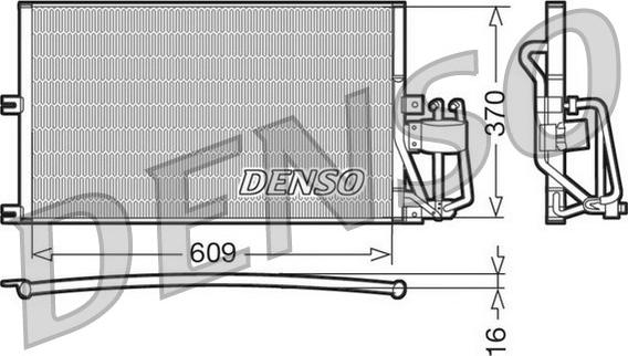 Denso DCN20029 - Kondensators, Gaisa kond. sistēma autodraugiem.lv