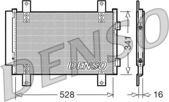 Denso DCN21007 - Kondensators, Gaisa kond. sistēma autodraugiem.lv