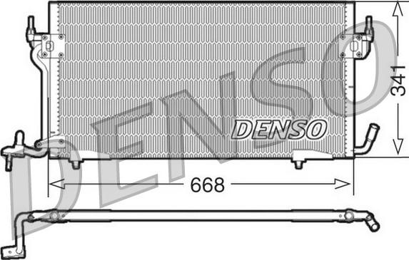 Denso DCN21011 - Kondensators, Gaisa kond. sistēma autodraugiem.lv