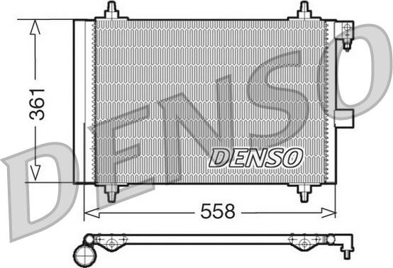 Denso DCN21025 - Kondensators, Gaisa kond. sistēma autodraugiem.lv