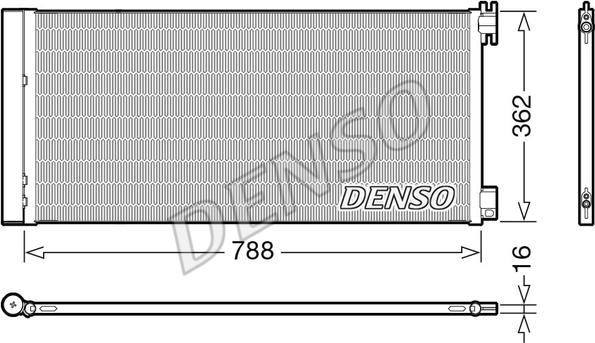 Denso DCN23042 - Kondensators, Gaisa kond. sistēma autodraugiem.lv