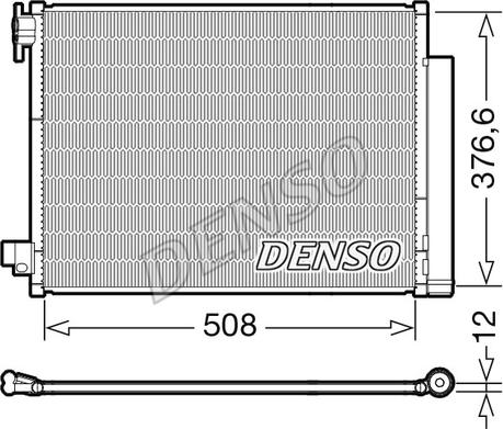 Denso DCN23052 - Kondensators, Gaisa kond. sistēma autodraugiem.lv