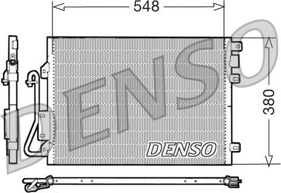 Denso DCN23008 - Kondensators, Gaisa kond. sistēma autodraugiem.lv