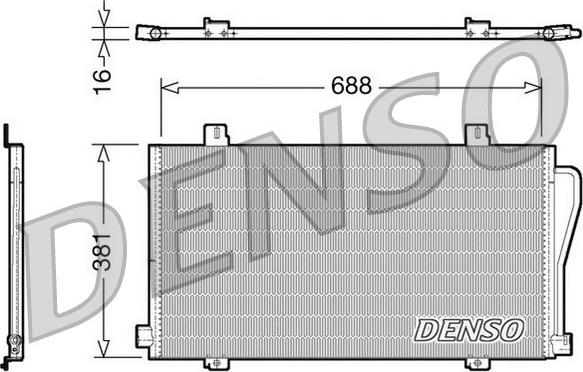 Denso DCN23017 - Kondensators, Gaisa kond. sistēma autodraugiem.lv