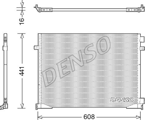 Denso DCN23035 - Kondensators, Gaisa kond. sistēma autodraugiem.lv