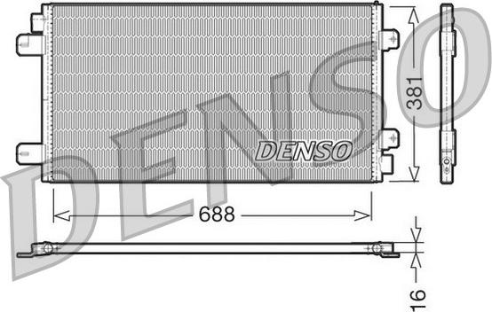 Denso DCN23024 - Kondensators, Gaisa kond. sistēma autodraugiem.lv