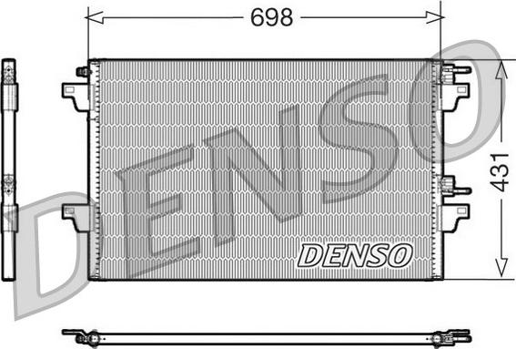 Denso DCN23021 - Kondensators, Gaisa kond. sistēma autodraugiem.lv