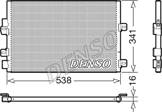 Denso DCN23028 - Kondensators, Gaisa kond. sistēma autodraugiem.lv