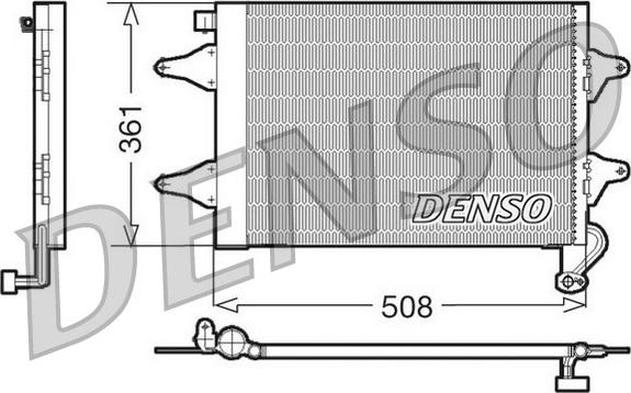 Denso DCN27004 - Kondensators, Gaisa kond. sistēma autodraugiem.lv