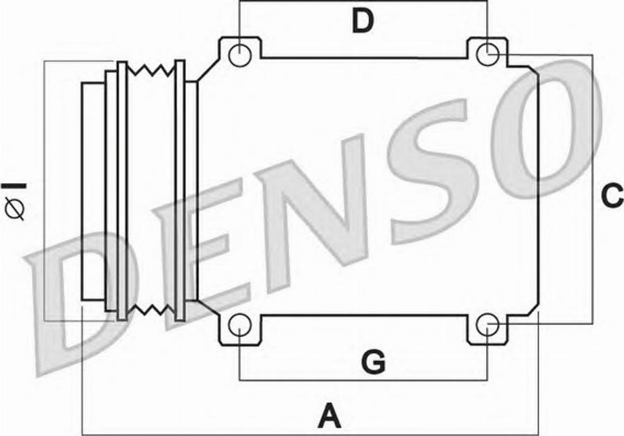 Denso DCP50115 - Kompresors, Gaisa kond. sistēma autodraugiem.lv