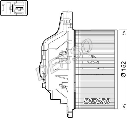 Denso DEA41015 - Salona ventilators autodraugiem.lv