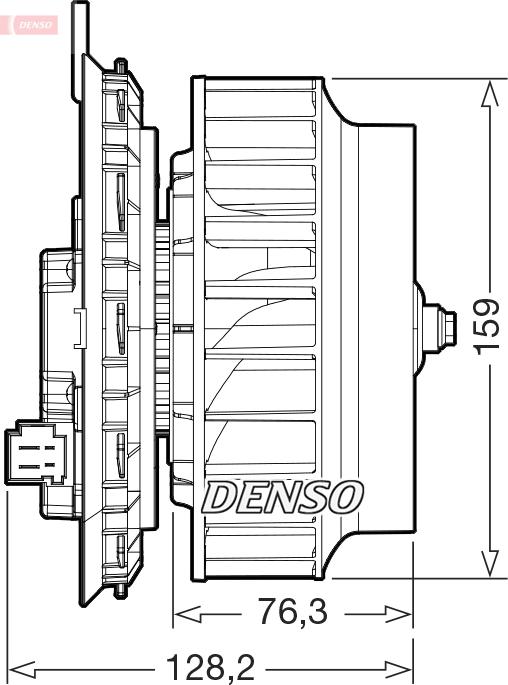 Denso DEA17016 - Salona ventilators autodraugiem.lv