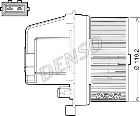 Denso DEA33003 - Salona ventilators autodraugiem.lv