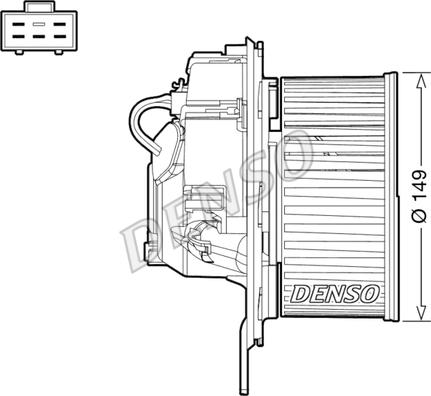 Denso DEA32005 - Salona ventilators autodraugiem.lv