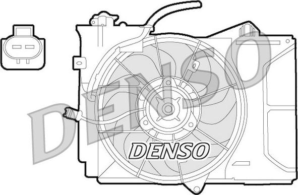 Denso DER50001 - Ventilators, Motora dzesēšanas sistēma autodraugiem.lv