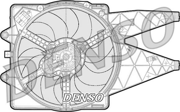 Denso DER09091 - Ventilators, Motora dzesēšanas sistēma autodraugiem.lv