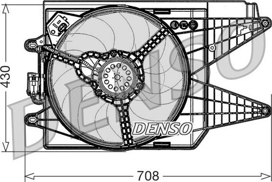 Denso DER09049 - Ventilators, Motora dzesēšanas sistēma autodraugiem.lv
