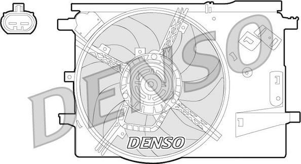 Denso DER09053 - Ventilators, Motora dzesēšanas sistēma autodraugiem.lv