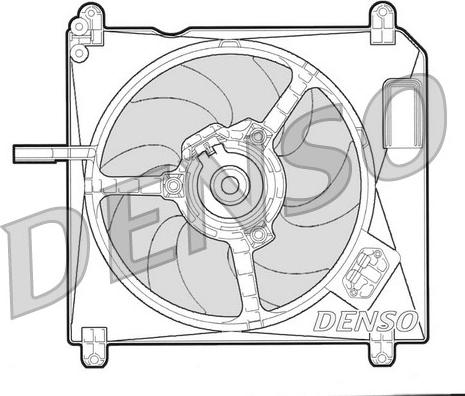 Denso DER09002 - Ventilators, Motora dzesēšanas sistēma autodraugiem.lv