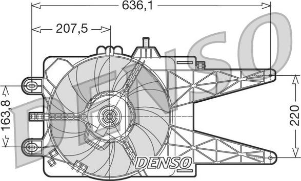 Denso DER09014 - Ventilators, Motora dzesēšanas sistēma autodraugiem.lv