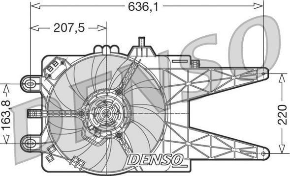 Denso DER09015 - Ventilators, Motora dzesēšanas sistēma autodraugiem.lv