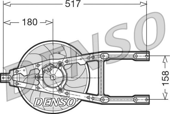 Denso DER09012 - Ventilators, Motora dzesēšanas sistēma autodraugiem.lv