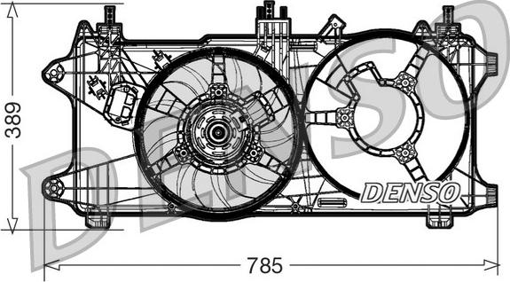 Denso DER09084 - Ventilators, Motora dzesēšanas sistēma autodraugiem.lv