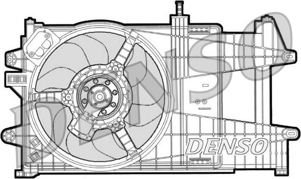 Denso DER09039 - Ventilators, Motora dzesēšanas sistēma autodraugiem.lv