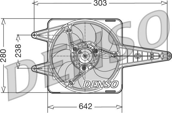 Denso DER09029 - Ventilators, Motora dzesēšanas sistēma autodraugiem.lv