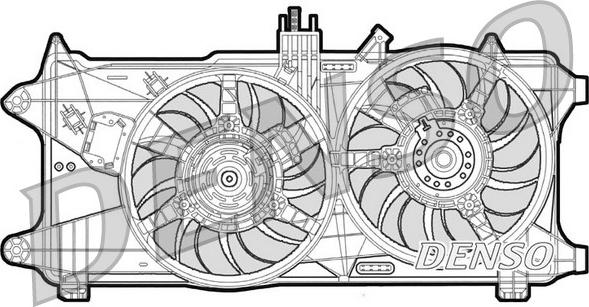 Denso DER09025 - Ventilators, Motora dzesēšanas sistēma autodraugiem.lv