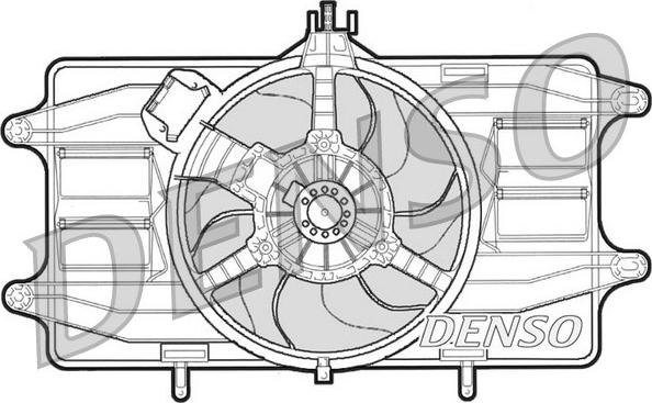 Denso DER09021 - Ventilators, Motora dzesēšanas sistēma autodraugiem.lv
